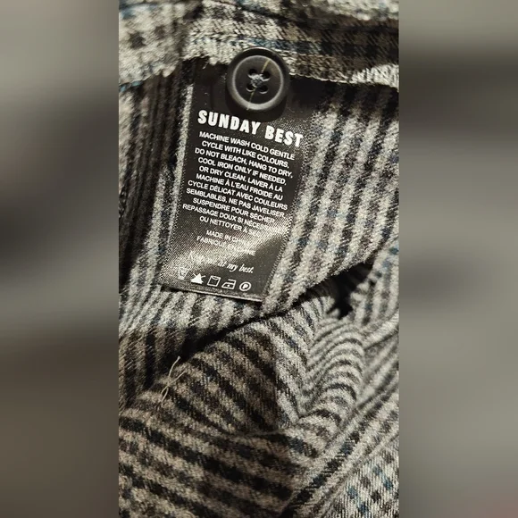 Aritzia Sunday best freshman plaid High-Rise Rise Pants Size 2 - Picture 10 of 10